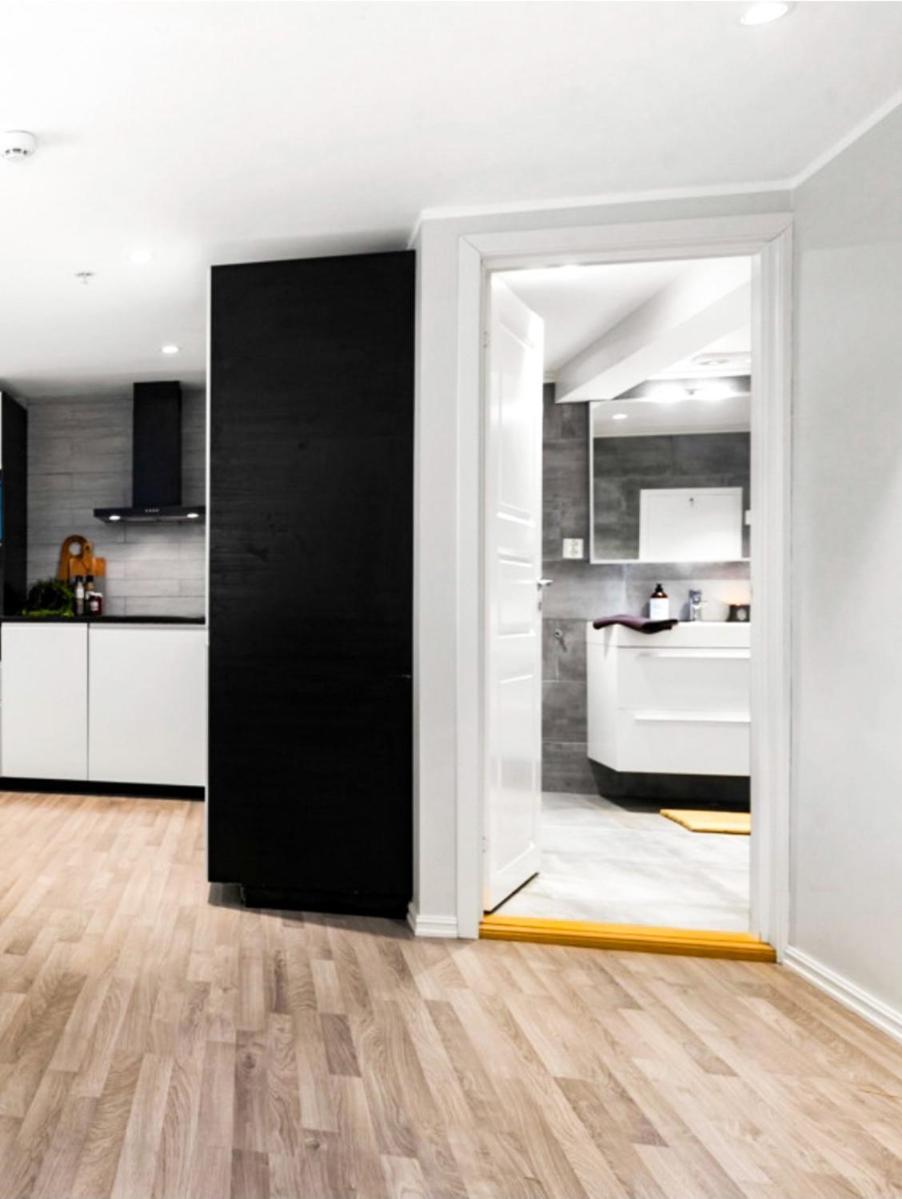 Modern Big 2 Bedroom Apartment Near Solsiden Trondheim Exterior foto