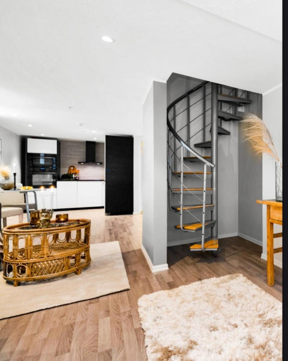Modern Big 2 Bedroom Apartment Near Solsiden Trondheim Exterior foto